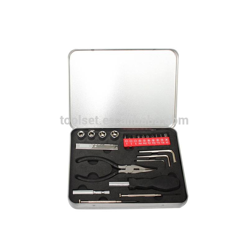 24pcs Mini Metal Tool Box,Household Small Tool Kit Case